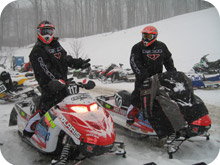 Two Snowmobilers